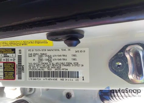 2018 Toyota Tacoma Sr5 V6 from USA, damaged, VIN 5TFAZ5CN5JX061562